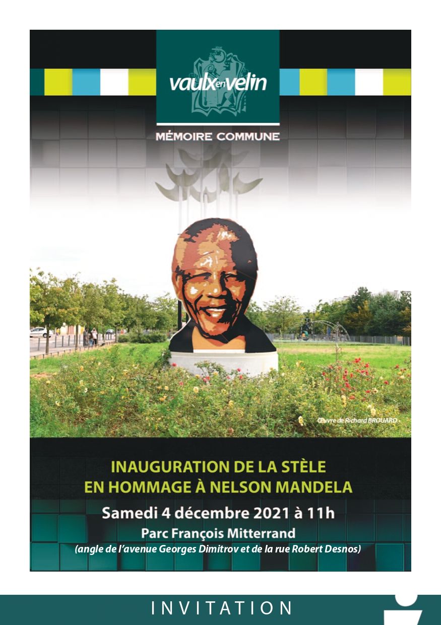 Inauguration stèle Mandela